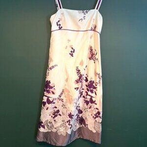 Satin Floral Print dress